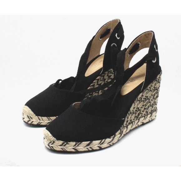 Nine West Women's Friend Tie-Up Espadrille Wedges - Picture 5 of 8